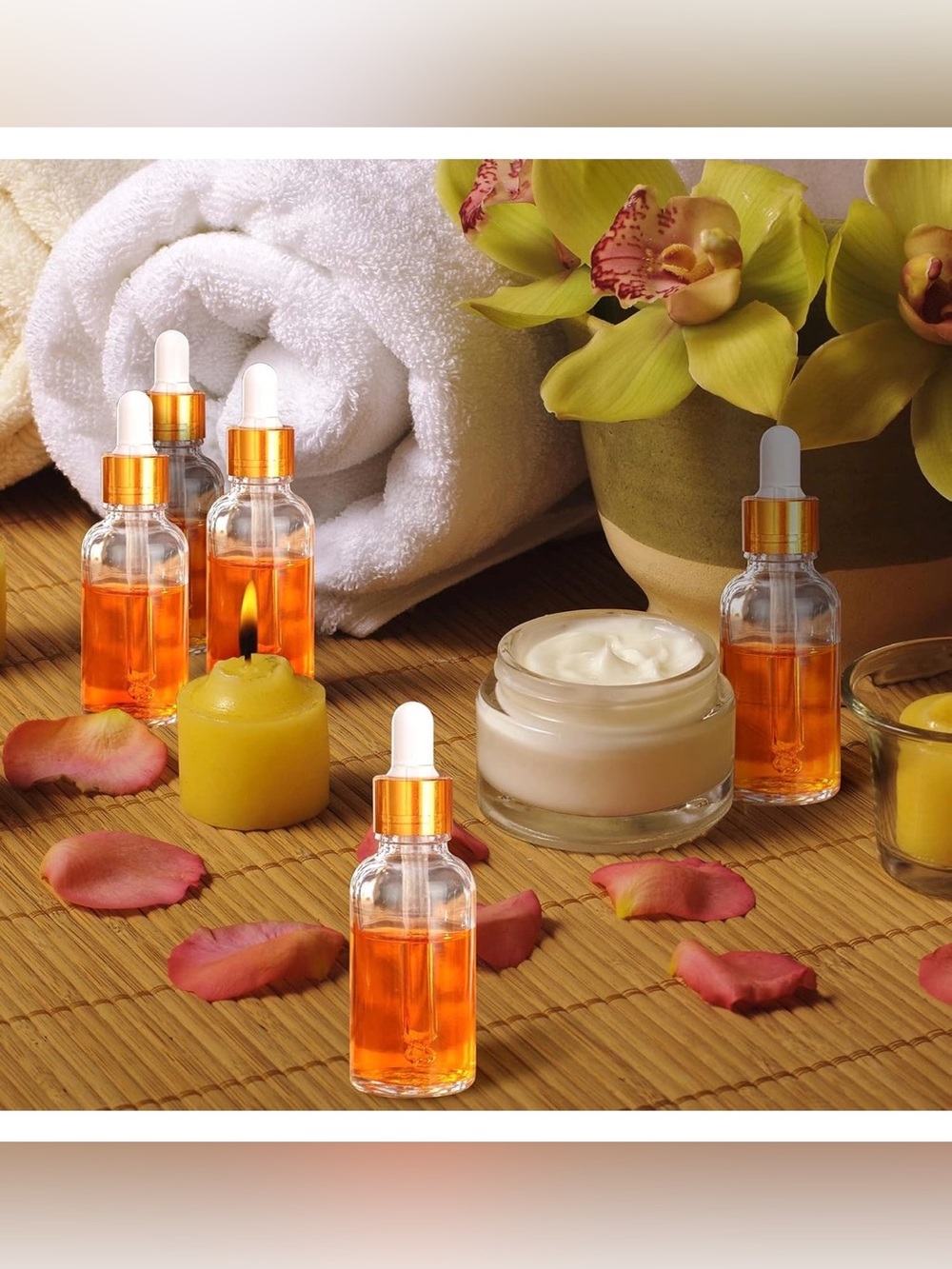30 pcs 1oz clear glass bottles w/ droppers NIB